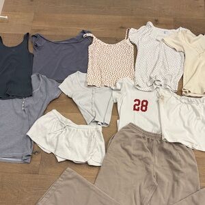 Bundle of Brandy Melville. 9 shirts, 1 shorts, 1 pants